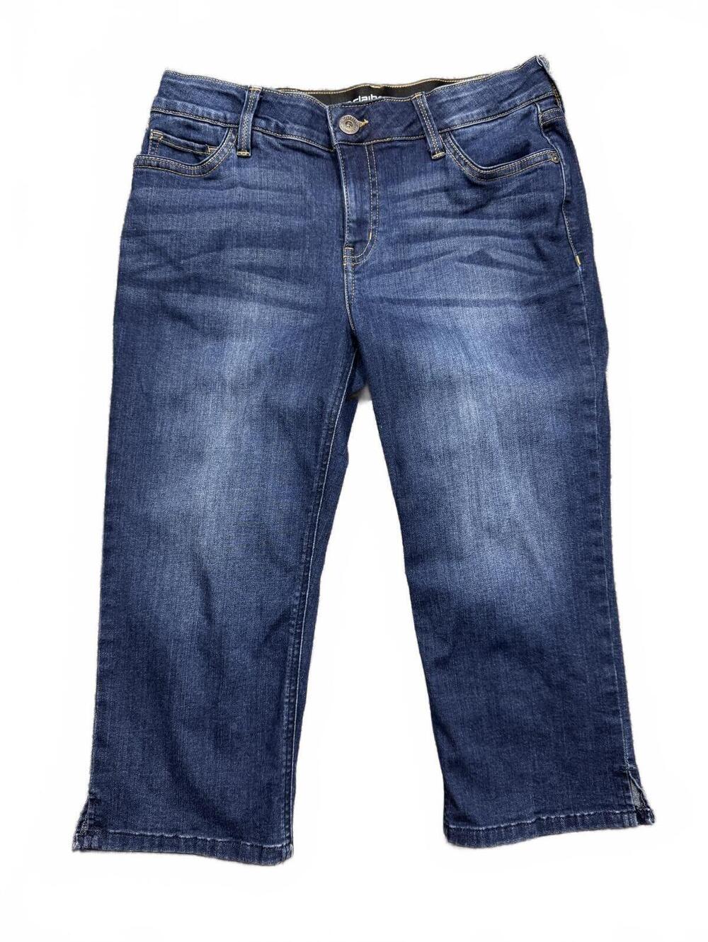 Liz Claiborne Petite Classic Slim Leg Jeans Size 8P Blue Denim